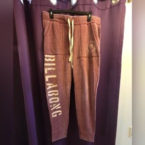 Burgundy Billabong Women's Sweatpants
